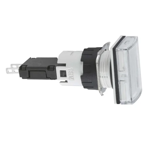 Schneider Electric XB6DV1BB 12...24V Entegre Led'Li Dikdörtgen Beyaz Eksiksiz Pilot Işığı Ø16 - 1