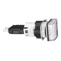 Schneider Electric XB6CV1BB 12...24V Entegre Led'Li Kare Beyaz Eksiksiz Pilot Işığı Ø16 - 1