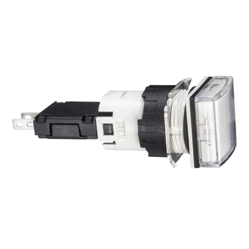 Schneider Electric XB6CV1BB 12...24V Entegre Led'Li Kare Beyaz Eksiksiz Pilot Işığı Ø16 - 1