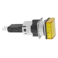 Schneider Electric XB6CV5BB 12...24V Entegre Led'Li Kare Sarı Eksiksiz Pilot Işığı Ø16 - 1