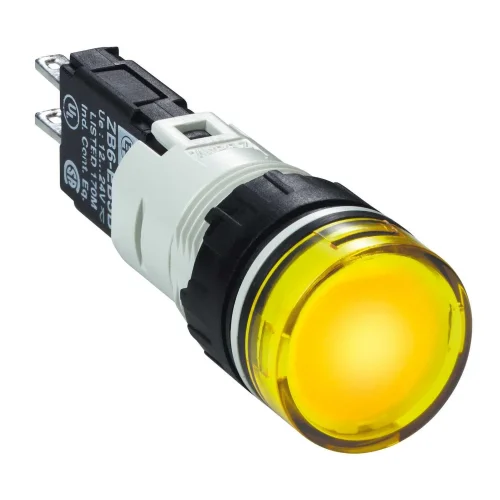 Schneider Electric XB6AV5BB 12...24V Entegre Led'Li Sarı Eksiksiz Pilot Işığı Ø16 - 1