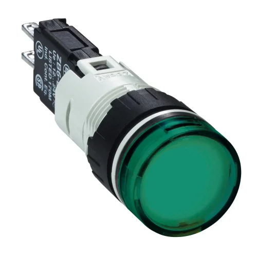 Schneider Electric XB6AV3BB 12...24V Entegre Led'Li Yeşil Eksiksiz Pilot Işığı Ø16 - 1