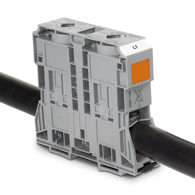 WAGO POWER CAGE CLAMP'li Yüksek Akımlı, Ray Klemensler