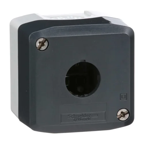 Schneider Electric XALD01 Açık Gri Tabanlı Koyu Gri Boş Muhafaza Kapağı 1 Kesim - 1