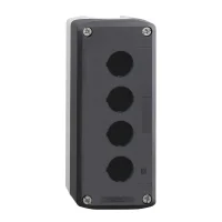 Schneider Electric XALD04 Açık Gri Tabanlı Koyu Gri Boş Muhafaza Kapağı 4 Kesim - 1