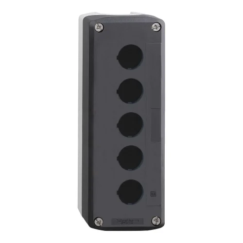 Schneider Electric XALD05 Açık Gri Tabanlı Koyu Gri Boş Muhafaza Kapağı 5 Kesim - 1