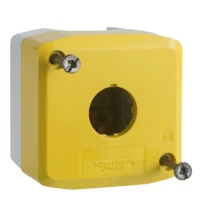 Schneider Electric XALK01 Açık Gri Tabanlı Sarı Boş Muhafaza Kapağı 1 Kesim - 1