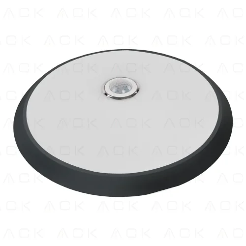 ACK AC18-00131 18W 6500K Siyah Sensorlu Led Tavan Armatürü Acil Kitli - 1