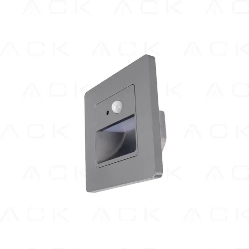 ACK AH07-00433 Sensörlü Merdiven Armatürü Gri Kasa 6500K - 1