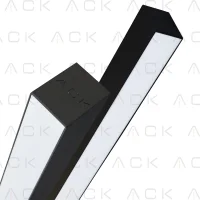 ACK AL01-22211 44W 4000K 1210mm Linear Armatür Siyah 40mmx60mm Osram Driverlı - 1
