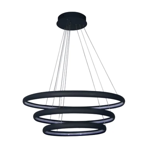 ACK AL02-29501 Led Dekoratif Armatür 50-60-70cm Üç Simetrik Halka Tipi 85W 3000K - 1