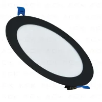 ACK AP01-00601 6W Siyah 3000K Sıva Altı Yuvarlak Led Panel - 1