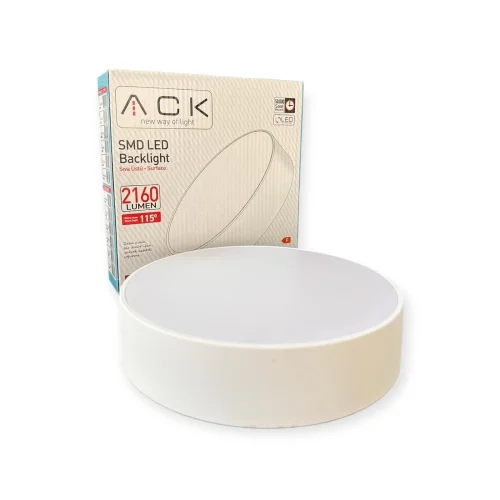 ACK AP05-02410 24W Beyaz 4000K Siva Üstü Yuvarlak Led Panel - 2