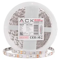 ACK AS01-00306 Üç ÇIP Mavi 60Led 12V IP20 Şerit Led 5 Metre - 1