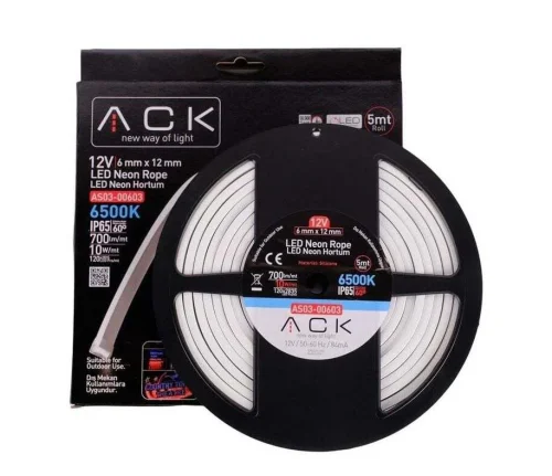 ACK AS03-00703 24V Neon Hortum 6500K 2835 5 Metre - 1
