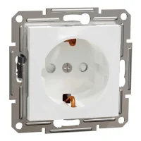 Schneider Electric EPH2970221 Asfora Çocuk Korumalı Topraklı Priz 16A Beyaz Renk - Çerçevesiz - 1