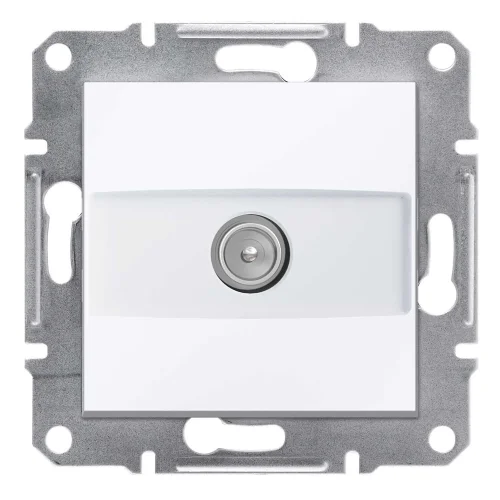 Schneider Electric EPH3270321 Asfora Geçişli Tv Prizi 8Db Beyaz Renk - Çerçevesiz - 1