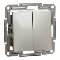 Schneider Electric EPH1100169 Asfora Plus İkili Liht Buton Bronz Renk - Çerçevesiz - 1