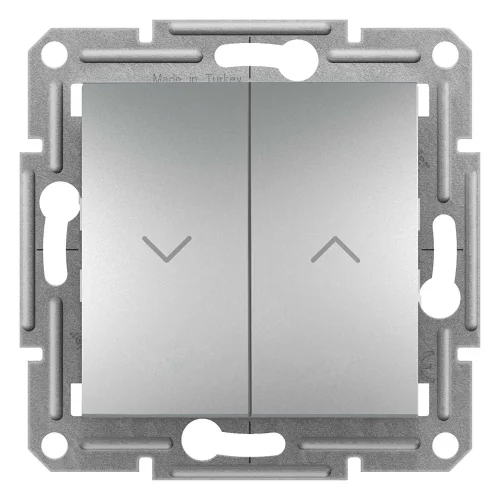 Schneider Electric EPH1300561 Asfora Plus Jaluzi Kumanda Anahtarı Alüminyum Renk - Çerçevesiz - 1