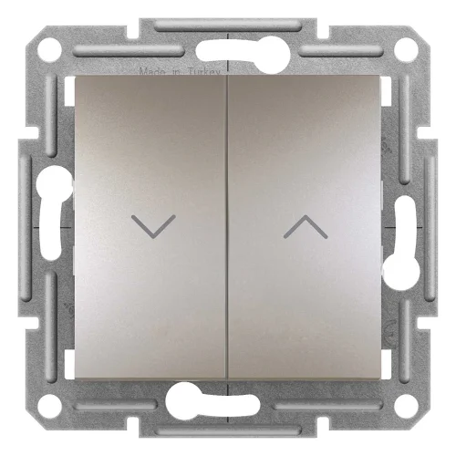 Schneider Electric EPH1300569 Asfora Plus Jaluzi Kumanda Anahtarı Bronz Renk - Çerçevesiz - 1