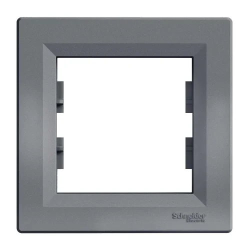 Schneider Electric EPH5800162 Asfora Plus Tekli Çerçeve Çelik Renk - 1