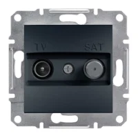 Schneider Electric EPH3400171 Asfora Sonlu Tv-Sat Prizi 1Db Antrasit Renk - Çerçevesiz - 1