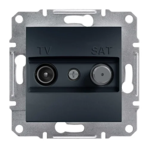 Schneider Electric EPH3400171 Asfora Sonlu Tv-Sat Prizi 1Db Antrasit Renk - Çerçevesiz - 1