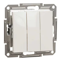 Schneider Electric EPH2170123 Asfora Üçlü Anahtar Krem Renk- Çerçevesiz - 1