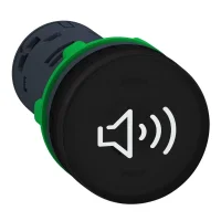 Schneider Electric XB5KSB Aydınlatmalı Sesli Uyarı Plastik Siyah Ø22 Sürekli veya Aralıklı Ton 24 V AC/DC - 1