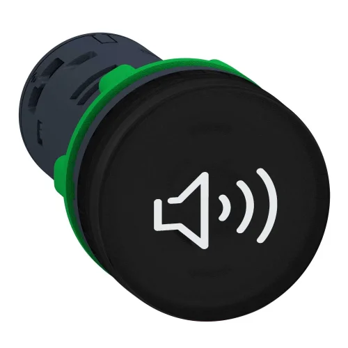 Schneider Electric XB5KSB Aydınlatmalı Sesli Uyarı Plastik Siyah Ø22 Sürekli veya Aralıklı Ton 24 V AC/DC - 1