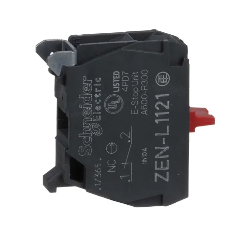 Schneider Electric ZENL1121 Başlık Ø22 İçin Tek Kontak Bloğu 1Nk Vida Kelepçesi Terminali - 1
