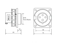 Bemis BC1-1504-7114 CEE Norm IP67 380V-450V Makine Fişi - 2
