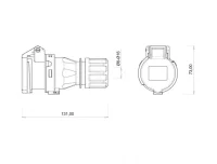 Bemis BC1-3102-2312 CEE Norm IP44 32A Uzatma Priz - 2