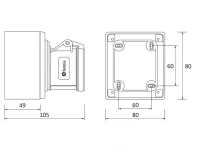 Bemis BC1-3303-2510 CEE Norm IP44 3/32A Duvar Priz - 2