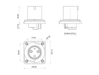 Bemis BC3-4303-2114 CEE Norm IP44 63A Makine Fişi (Pilotlu) - 2