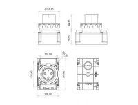 Bemis BC3-4303-7210 CEE Norm IP67 63A Duvar Fiş (Pilotlu) - 2