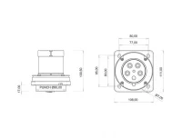 Bemis BC3-4505-2114 CEE Norm IP44 63A Makine Fişi (Pilotlu) - 2