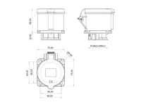 Bemis BCS-3505-2413 CEE Norm IP44 5/32A Makine Prizi - 2