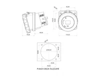 Bemis BCS-6504-7420 CEE Norm IP67 5/125A 45° Eğik Makine Prizi - 2