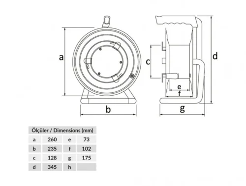 Bemis BM1-2102-0000 Prizsiz IP20 Metal Makara (Kulaklı Kapaklı) - 2