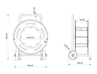 Bemis BM6-7203-1120 Arabalı Metal Makara - 2