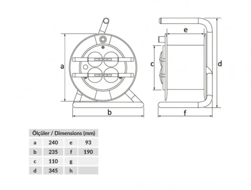 Bemis BM8-2357-0004 Prizli IP54 Plastik Makara (Termal Sigortalı) - 2