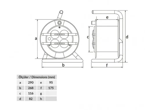 Bemis BM9-3103-0000 Prizli IP44 Plastik Makara - 2