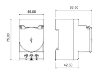 Bemis BR1-1402-2714 CEE Norm IP20 220V-250V Ray Priz (Fransız - Led’li) - 2