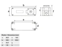 Bemis BT3-4050-0002 IP44 1/16A. 220V. Prizli Sigorta Kutusu - 2
