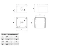 Bemis BT4-1001-0017 Sarı IP67 1’li Buton Kutusu 80x80x73 - 2