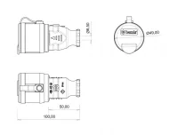 Bemis BV3-1402-2311 Kauçuk Uzatma Priz (Sarı) - 2
