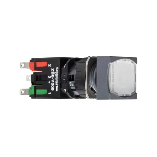 Schneider Electric XB6CF1B5B Beyaz Kare Sıva Altı Eksiksiz Buton Ø16 Mandallama 1Na+1Nk 12...24V - 1