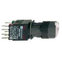 Schneider Electric XB6AF1B5B Beyaz Sıva Altı Eksiksiz Buton Ø16 Mandallama 1Na+1Nk 12...24V - 1