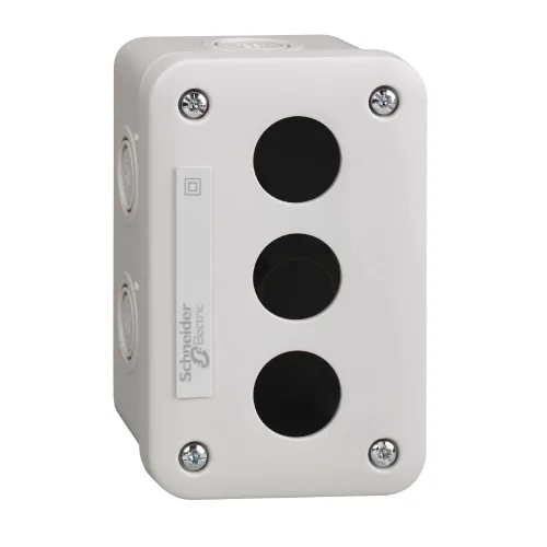 Schneider Electric XALE3 Boş Kontrol İstasyonu Xal-E - Açık Gri - 3 Kesim - Ip54 - Xb7 Ø 22 Mm İçin - 1
